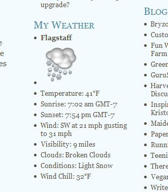 flagstaff Arizona Weather - April 9th 2008